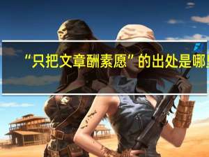 “只把文章酬素愿”的出处是哪里