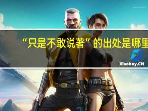 “只是不敢说著”的出处是哪里