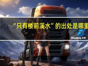 “只有楼前溪水”的出处是哪里