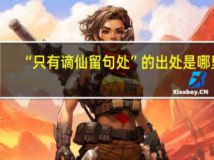 “只有谪仙留句处”的出处是哪里