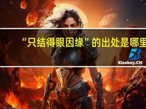 “只结得眼因缘”的出处是哪里