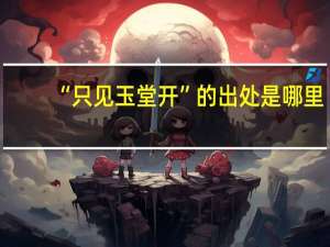 “只见玉堂开”的出处是哪里