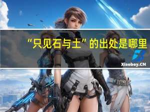 “只见石与土”的出处是哪里