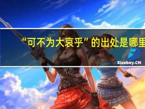 “可不为大哀乎”的出处是哪里