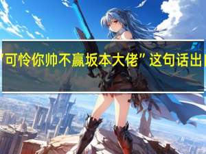 “可怜你帅不赢坂本大佬”这句话出自哪里
