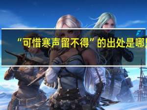 “可惜寒声留不得”的出处是哪里