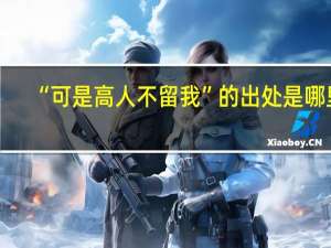 “可是高人不留我”的出处是哪里