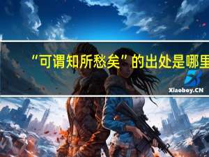 “可谓知所愁矣”的出处是哪里