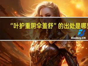 “叶护重阴伞盖舒”的出处是哪里