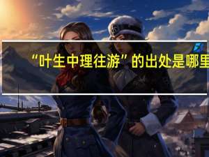 “叶生中理往游”的出处是哪里