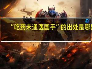 “吃药未逢医国手”的出处是哪里