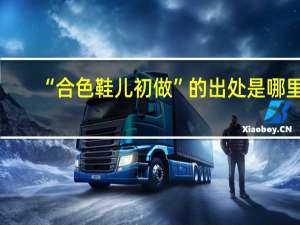 “合色鞋儿初做”的出处是哪里