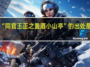 “同官王正之置酒小山亭”的出处是哪里