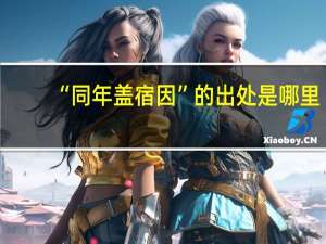 “同年盖宿因”的出处是哪里