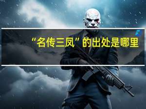 “名传三凤”的出处是哪里