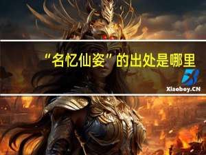 “名忆仙姿”的出处是哪里