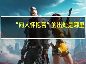 “向人怀抱苦”的出处是哪里