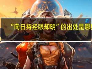 “向日持经眼却明”的出处是哪里