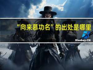 “向来慕功名”的出处是哪里