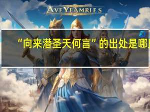 “向来潜圣天何言”的出处是哪里