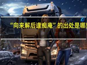 “向来解后逢痴庵”的出处是哪里