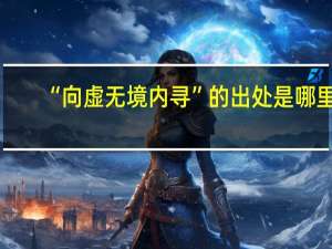 “向虚无境内寻”的出处是哪里