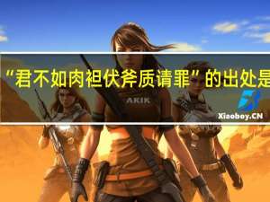 “君不如肉袒伏斧质请罪”的出处是哪里