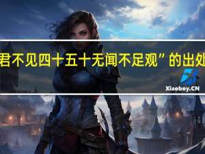 “君不见四十五十无闻不足观”的出处是哪里