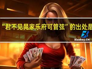“君不见晁家乐府可管弦”的出处是哪里