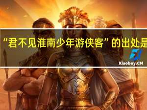 “君不见淮南少年游侠客”的出处是哪里