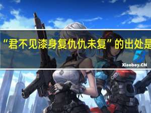 “君不见漆身复仇仇未复”的出处是哪里