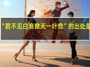 “君不见白浪掀天一叶危”的出处是哪里