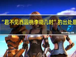 “君不见西园桃李能几时”的出处是哪里