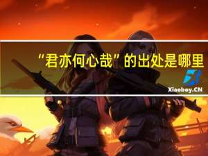 “君亦何心哉”的出处是哪里