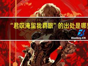 “君叹淹留我羁旅”的出处是哪里
