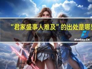 “君家盛事人难及”的出处是哪里