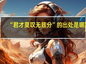 “君才莫叹无兹分”的出处是哪里