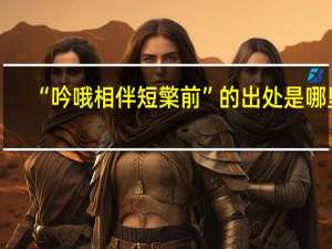 “吟哦相伴短檠前”的出处是哪里