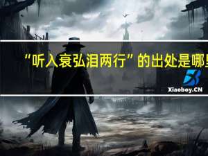 “听入衰弘泪两行”的出处是哪里