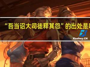“吾当诏大司徒释其怨”的出处是哪里