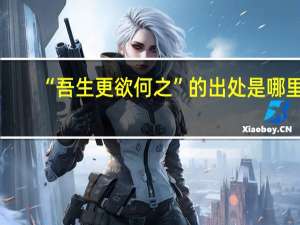 “吾生更欲何之”的出处是哪里