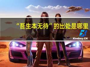 “吾生本无待”的出处是哪里