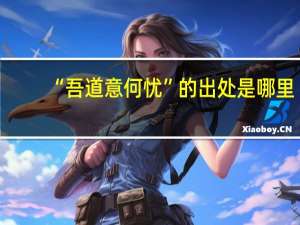 “吾道意何忧”的出处是哪里