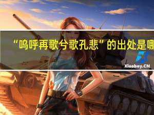 “呜呼再歌兮歌孔悲”的出处是哪里