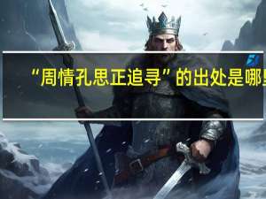 “周情孔思正追寻”的出处是哪里