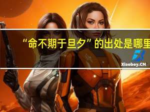 “命不期于旦夕”的出处是哪里