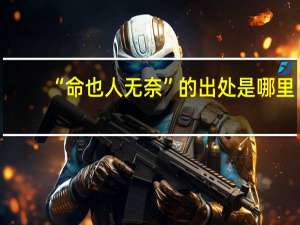 “命也人无奈”的出处是哪里