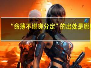 “命薄不堪嗟分定”的出处是哪里