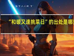 “和暖又逢挑菜日”的出处是哪里