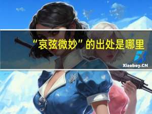 “哀弦微妙”的出处是哪里